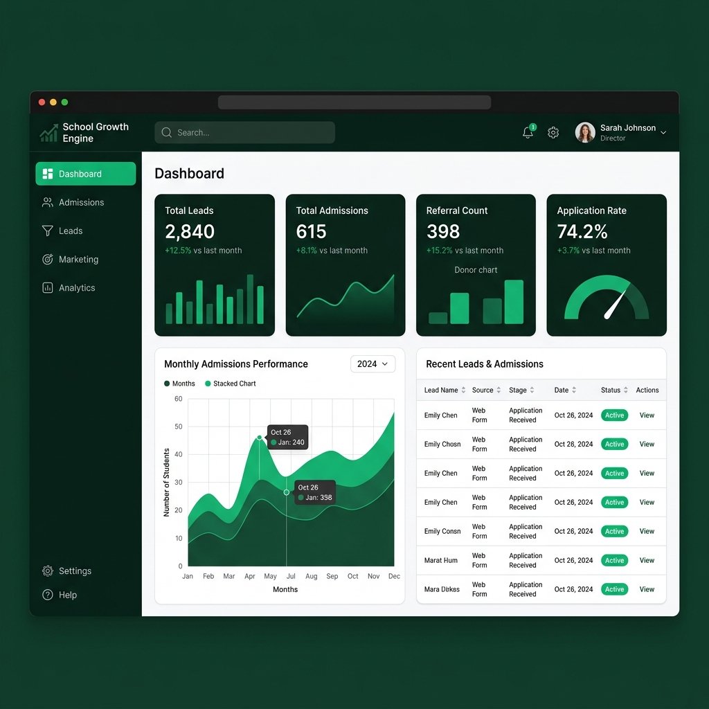 SGE Admin Dashboard Interface